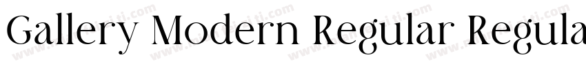Gallery Modern Regular Regular字体转换